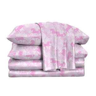 Kids Rule Juvi Sheet Sets Microfiber Unicorn Camouflage Sheet Set