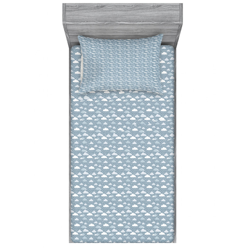 Microfiber Sheet Set, Twin Sheet Set with Fitted Sheet