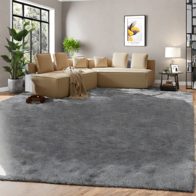 Spacious Teddy Velvet Sectionals, Cozy Family Sofa, Modern Design