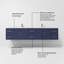Ensemble de meuble-lavabo double l 84 po x P 22 po et miroirs DEL 36 po Geneva-2075362443