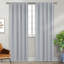 Paire de rideaux obscurcissant avec pattes de couleur unie-900887501-872553135