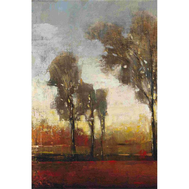 Grands arbres I, H 12 po x l 8 po