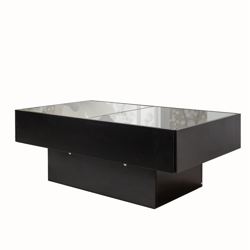 Table basse avec plateau coulissant