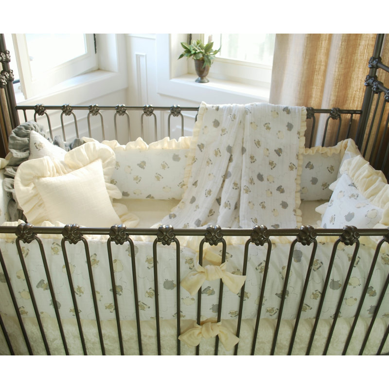 Drap-housse pour lit de bébé Manzanares, Vanille