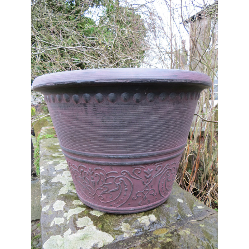 Sagamore Planter, Black/Maroon
