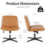 Chaises à pieds croisés sans accoudoirs Criss-124400797-124400799
