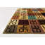 Tapis intérieur de la laine 4 pi 10 po x 6 pi 7 po one-of-kind à la main noué la new age Nash