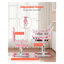 Ensemble de bureau et de chaise pour enfants avec plateau inclinable réglable, table d'écriture ergonomique pour étudiant avec lampe, rose