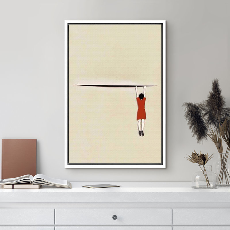 Hang On, White, 36" H x 24" W