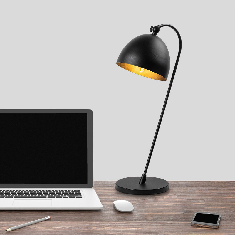 Lampe de bureau METAL BODY, Noir / or
