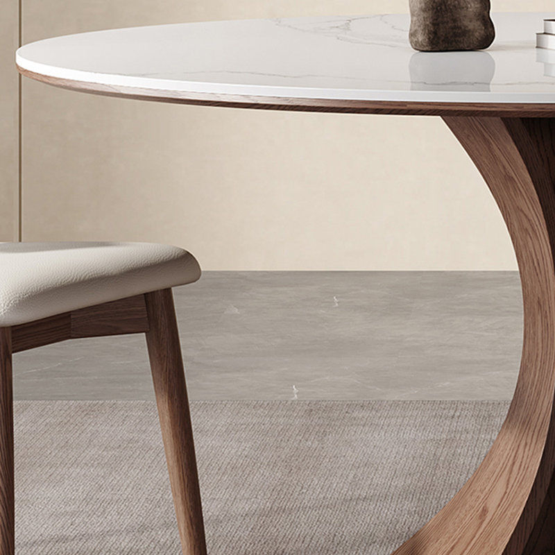 Ensemble de tables de salle à manger rondes de style italien rétro, H 29,53 po x L 51,18 po x l 51,18 po