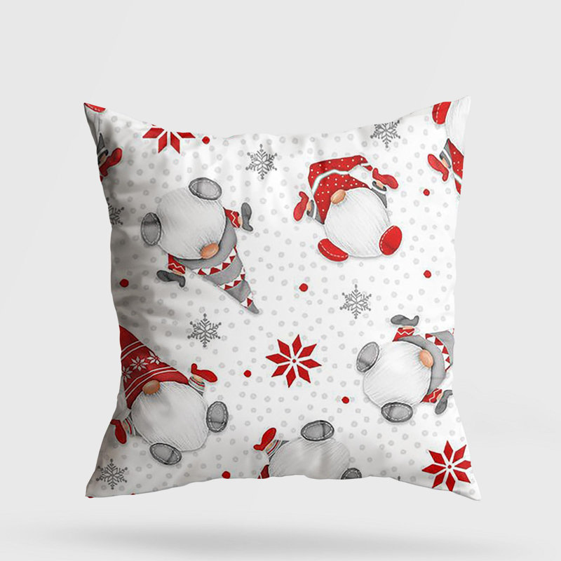 Coussin lavable de qualité supérieure, 17,0 x 17,0 pouces, 50% coton / 50% polyester, rembourrage en silicone, fermeture à glissière dissimulée | Doux, confortable et repassable | Parfait pour la décoration intérieure, le salon et la chambre à cou