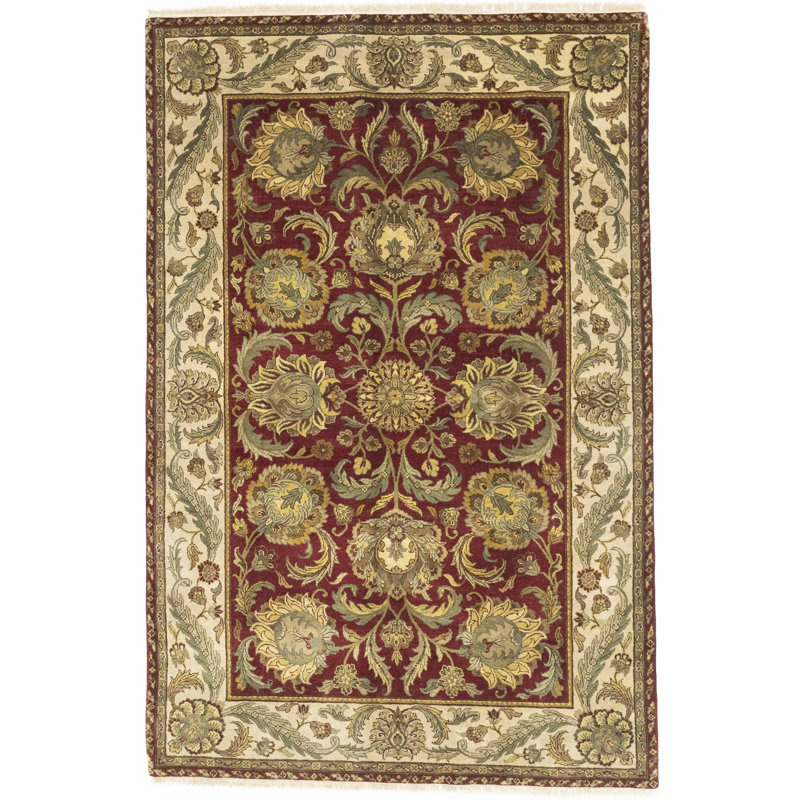 Tapis rectangulaire en laine 6 pi 1 po x 9 pi Keshigan