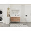 Meuble-lavabo autoportant 48 po avec lavabo en résine blanche et porte d'armoire à fermeture douce et 4 tiroirs