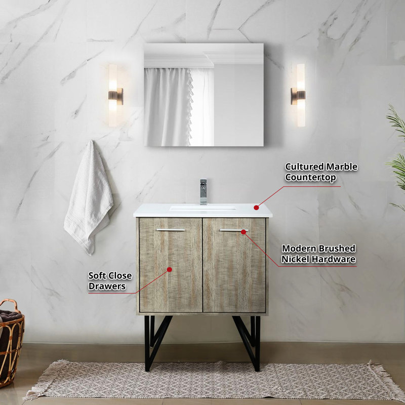 36,62 po Meuble-lavabo High Rustic, 30"