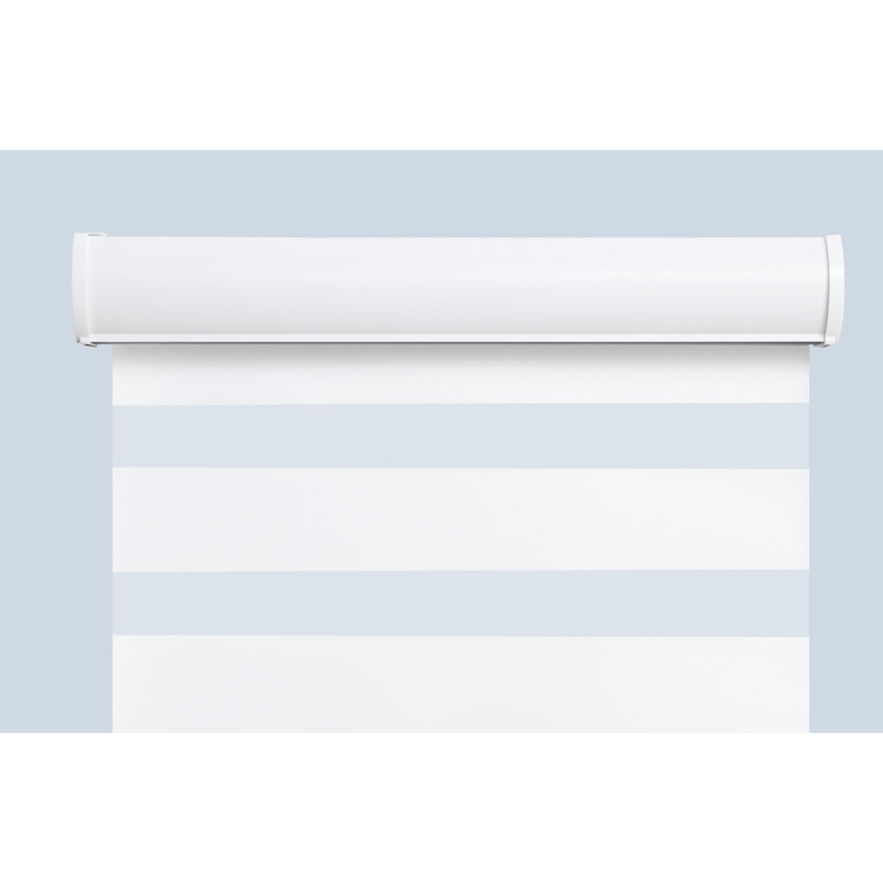 Store à enroulement automatique transparent sans cordon, Blanc, l 40 po x L 72 po