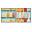 Gatson - Ensemble de 2 collages carrés abstraits-101861069-101861072