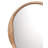 Organic Round Mirror in Natural Wood