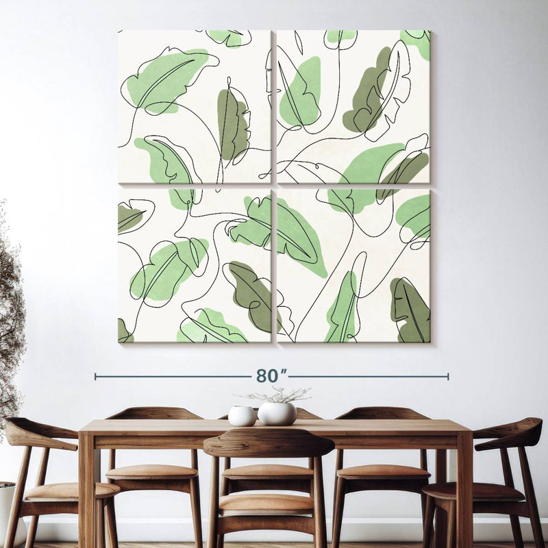 Tons de feuilles Kerner, H 74 po x l 74 po