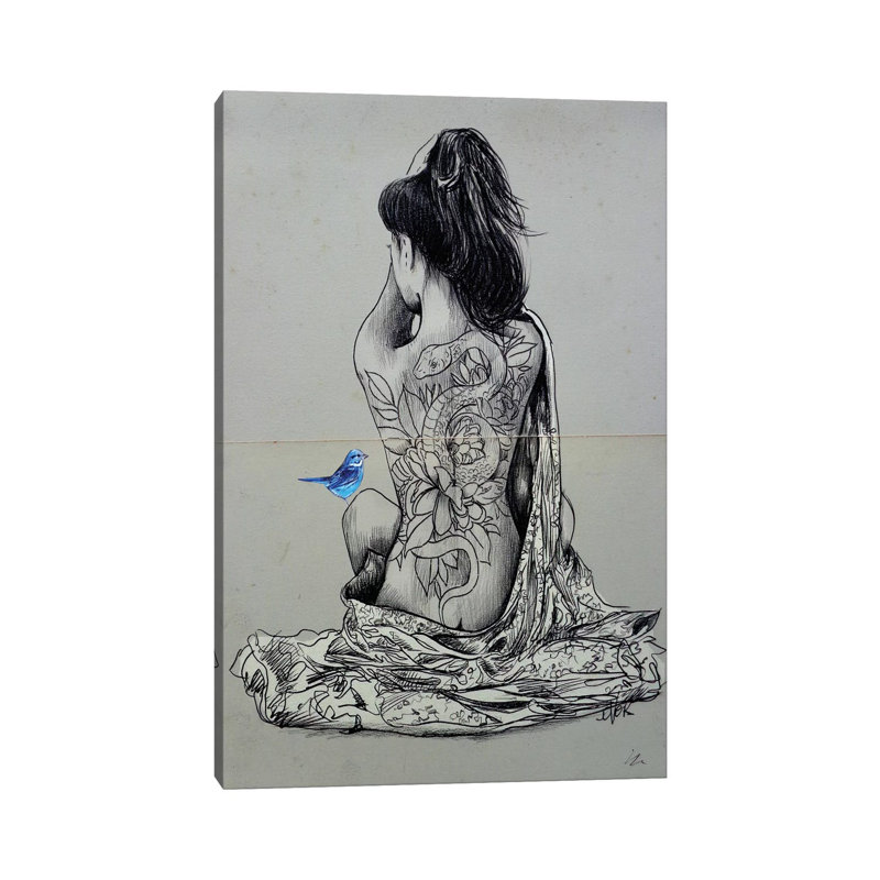 Hope And Serpent by Loui Jover - Painting on Canvas, 66.04cm H x 45.72cm W x 3.81cm D, Wrapped Canvas