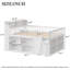 Lit mezzanine double avec rangement, tête de lit avec lumière DEL, blanc-1229856679-1229856678