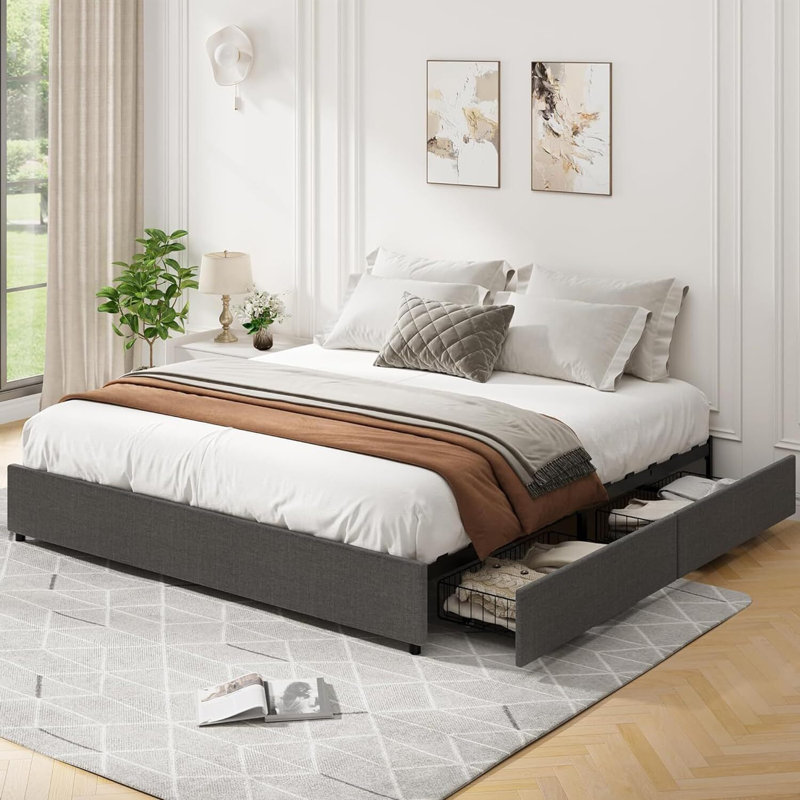 Styliani Upholstered Platform Bed, Full