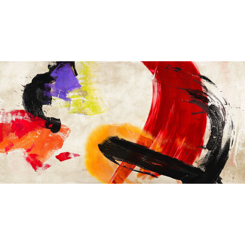 Ka-Boom 1 Piece Wrapped Canvas Painting, 50cm H x 100cm W x 4cm D