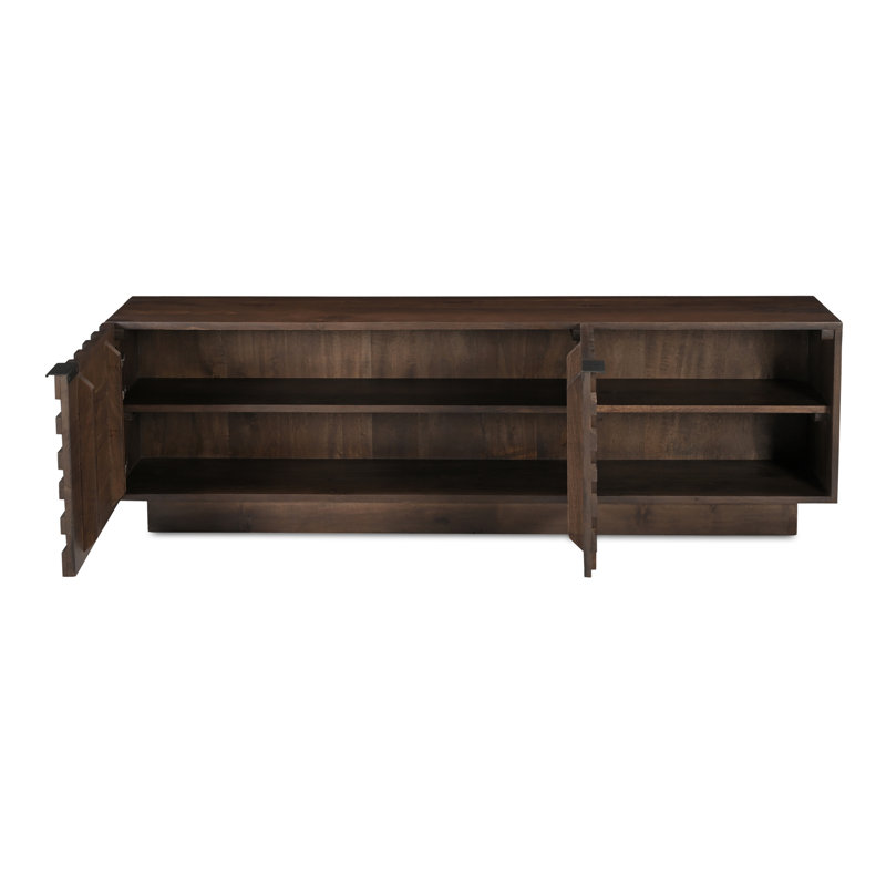 Givens 60" Carved Wood Media Cabinet