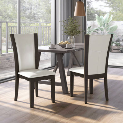 20.4" W Contemporary Side Chair, White (2/CTN)