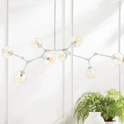 Castelnaud 8 - Light Geometric Chandelier