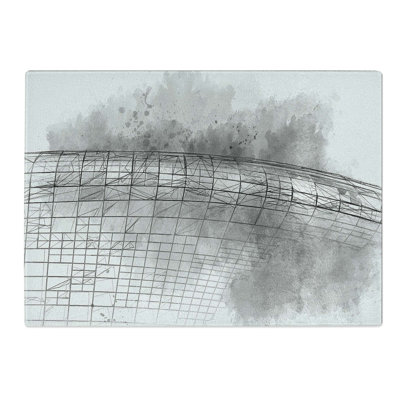 Tempered Glass Architecture Sketch Vol.31 Chopping Board
