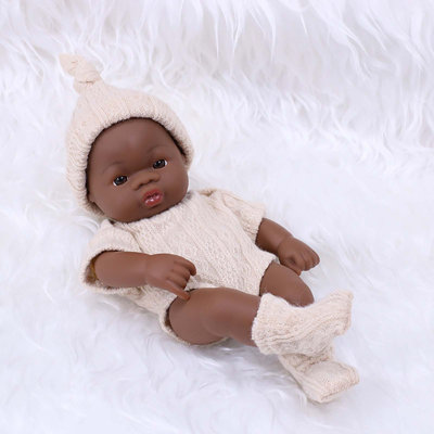 7.87 Inch Soft Newborn Baby Dolls Vinyl Baby Dolls With Clothes Set Including Pacifier Realistic Doll Look Real