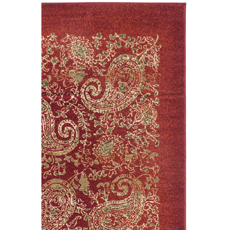 Tapis à motif cachemire Klose Performance, Tapis de couloir 2 pi 3 po x 8 pi