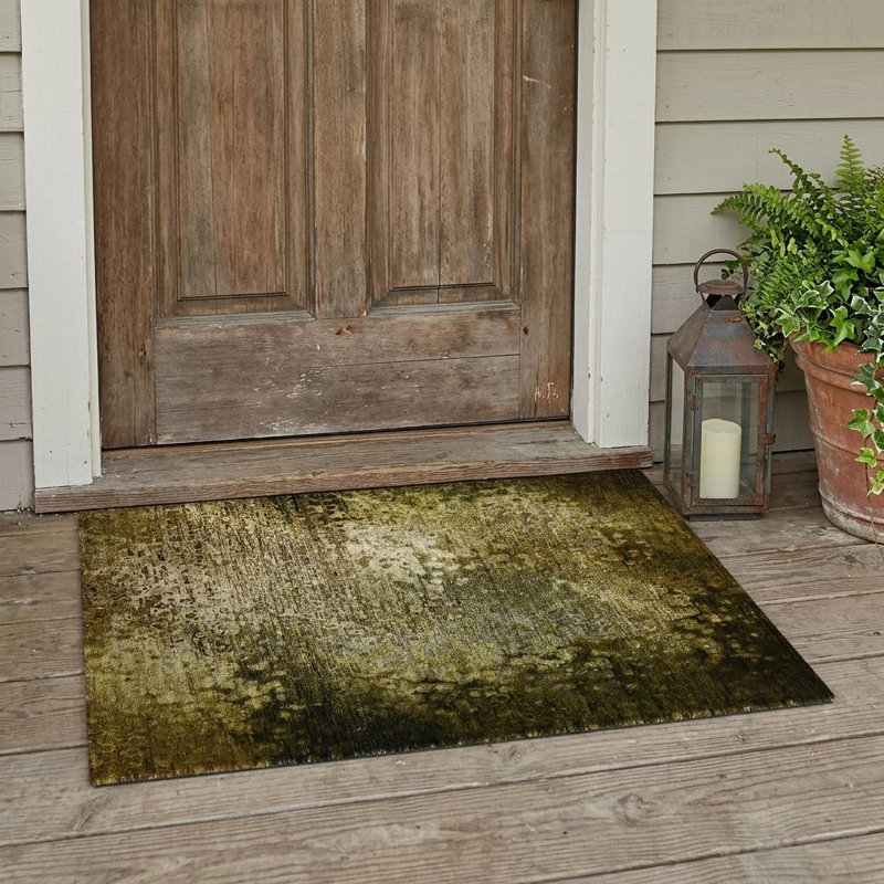 Tapis intérieur lavable antidérapant brun 2 pi x 3 pi