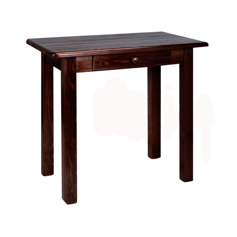 Pine Solid Wood Dining Table, Walnut