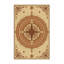 Tapis damassé classique beige lavable à la machine Parkwoods-2029221117
