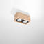 Riner Solid Wood Flush Mount