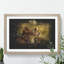 Lioness with Lion Cub - Picture Frame Graphic Art on MDF-62802562-62802565
