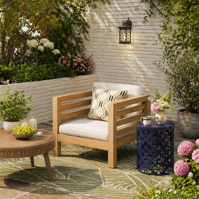 Chaise club Oana, Beige