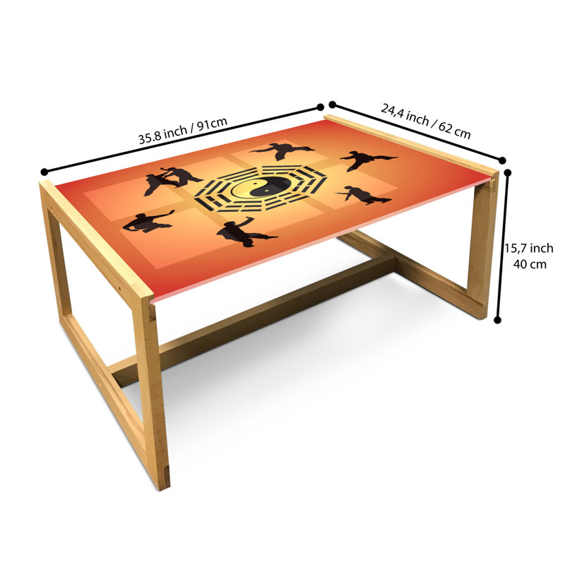 Inetta Sled Coffee Table, 90cm H x 62cm W x 40cm D