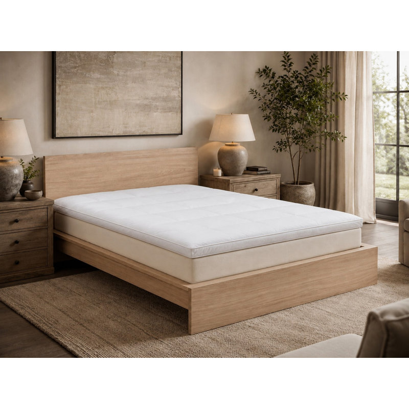 Down-Top Featherbed - Twin - White