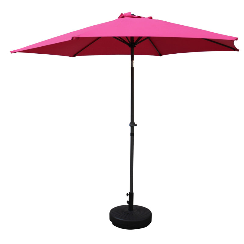 Parasol de marché 9 pi Patson, Baie, H 94 po x l 107 po x P 107 po