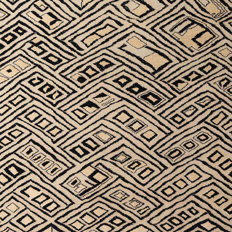 Abstract Indoor Rug, Square 5'