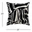Housse et insert de coussin décoratif carré 100% coton Haslet-87809670