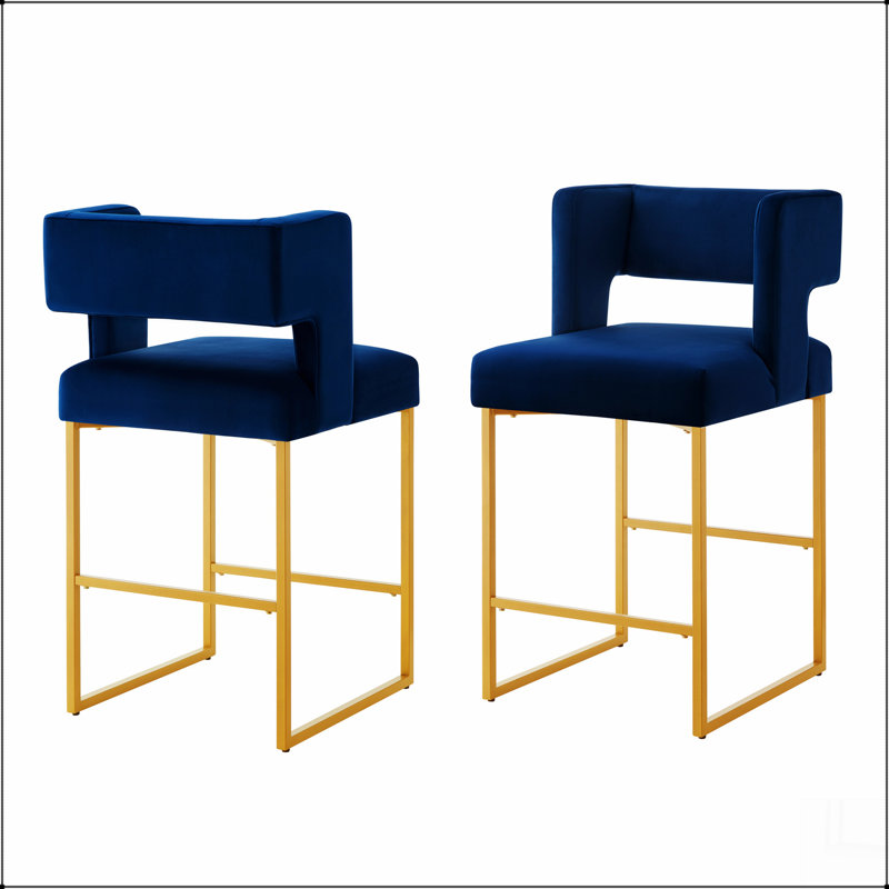 Tabourets de bar à hauteur de comptoir Modern, Marine