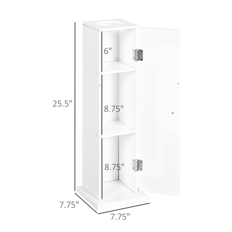 Petite armoire à papier de toilette, armoire de coin de salle de bain