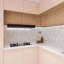 Natural Dorato 1" X 6" Marble Mosaic Wall Tile-63985729