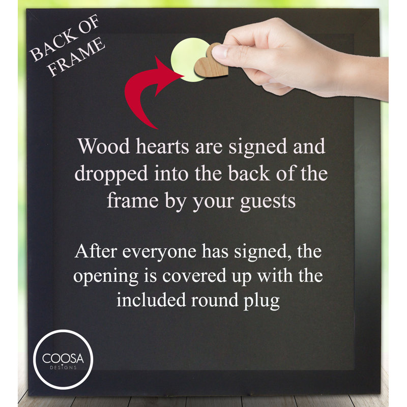 Wood Guest & Commemorative Book, 16" H x 13" W x 2" D, Yes