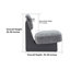 Ensemble de 2 chaises de salon rembourrées en polyester Comfy-767048421-767048443
