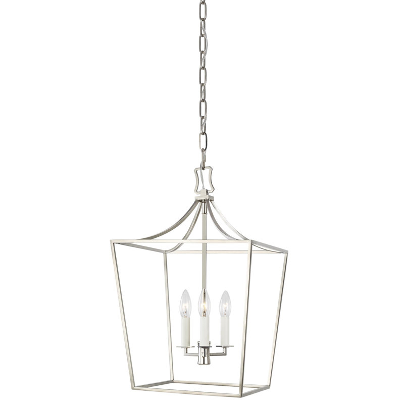 Southold 3 - Light Chandelier, Polished Nickel